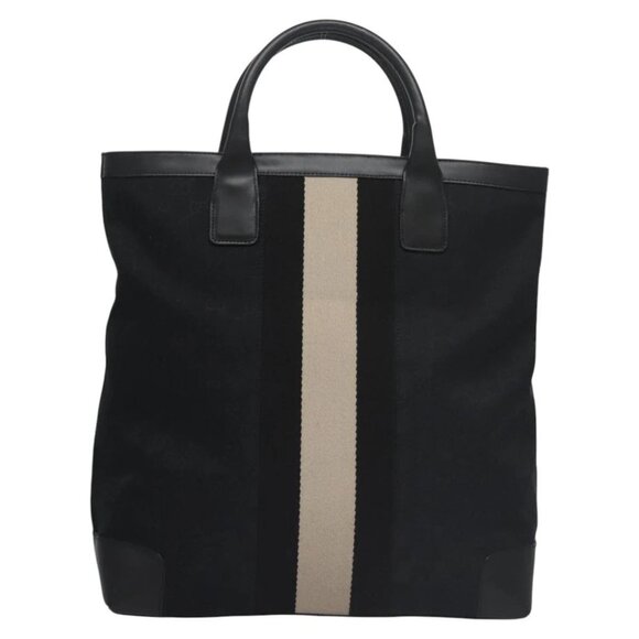 GUCCI GG Canvas Sherry Line Hand Bag Black Gold 002 1093 Auth BD414 - Picture 1 of 16